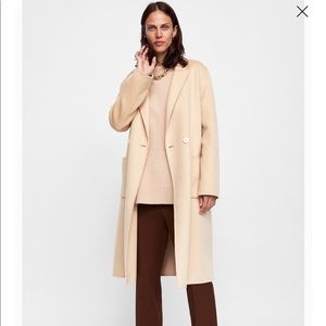 Zara DOUBLE BREASTED MENSWEAR COAT